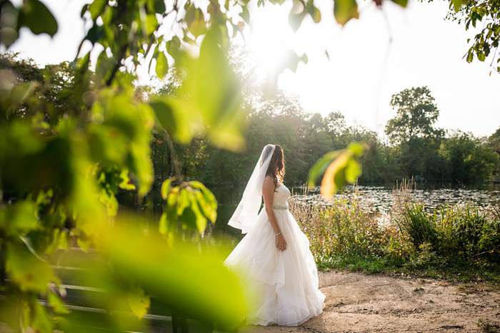 Fun Long Island Wedding Photographer shoot through shot