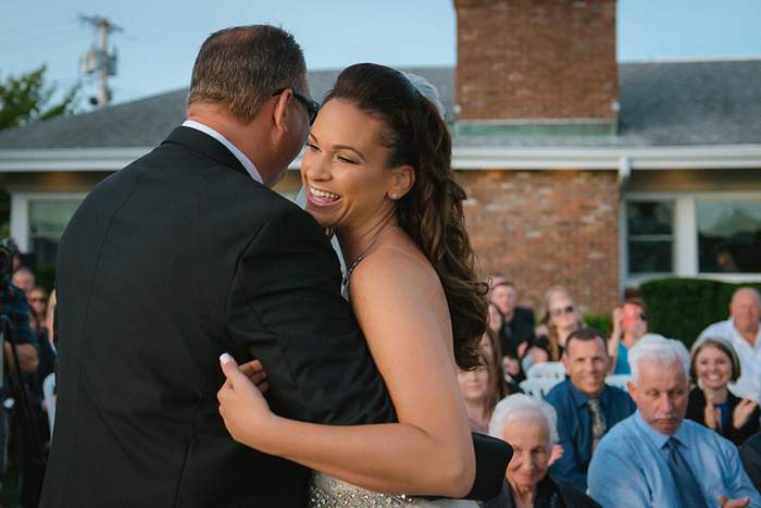 Fun Long Island Wedding Photographer outdoor ceremony