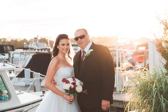 Fun Long Island Wedding Photographer bride and broom Snapper Inn