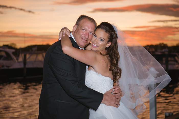 Fun Long Island Wedding Photographer bride and groom sunset