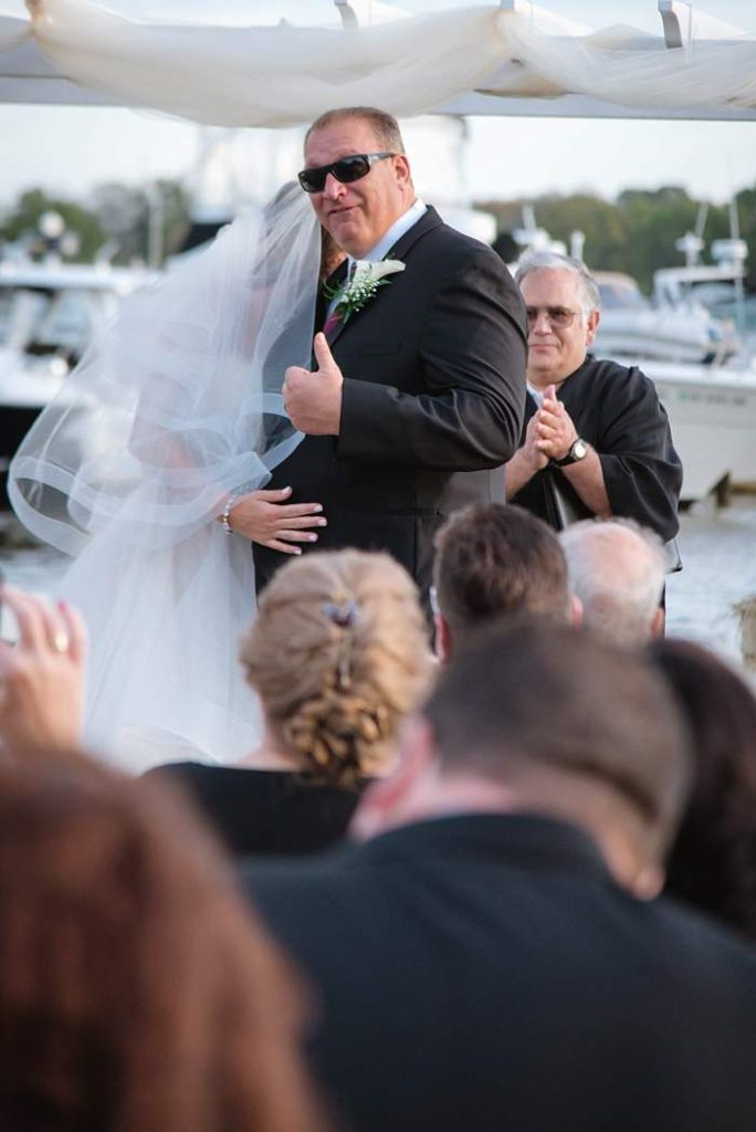Fun Long Island Wedding Photographer thumbs up