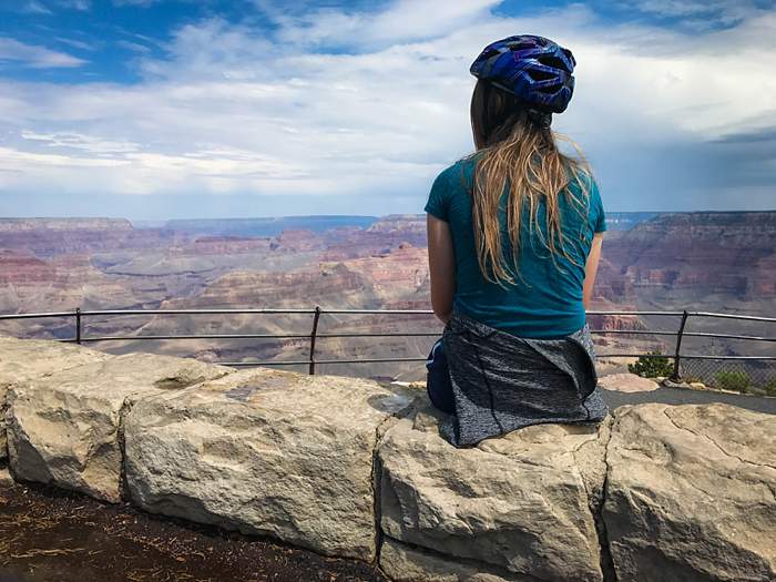 Mother Daughter US Road Trip Lana at the Grand Canyon