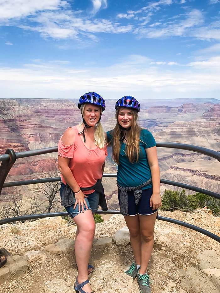 Mother Daughter US Road Trip Lana and Leslie at the Grand Canyon