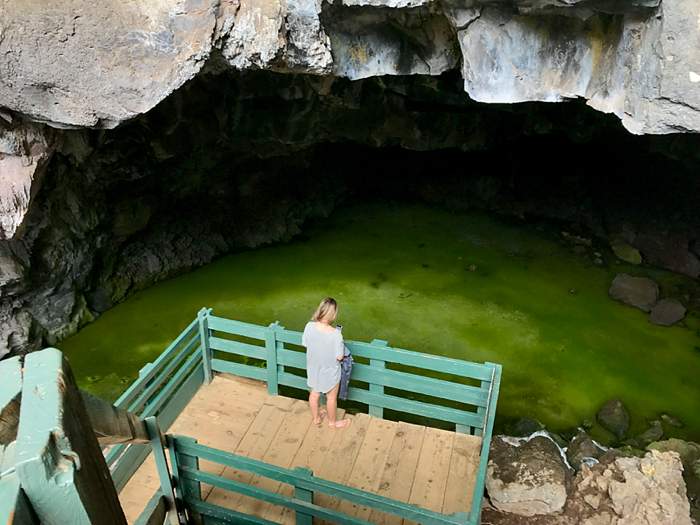 Land Fire and Ice green ice cave