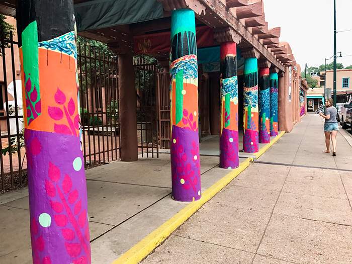 Santa Fe painted columns