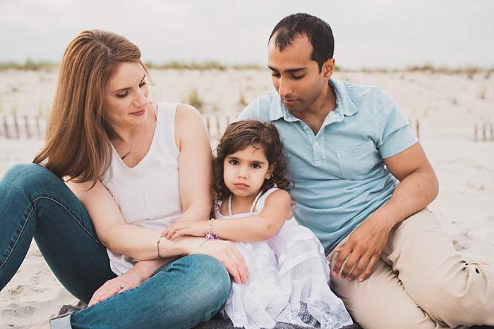 Lynbrook Family Photos shy little girl