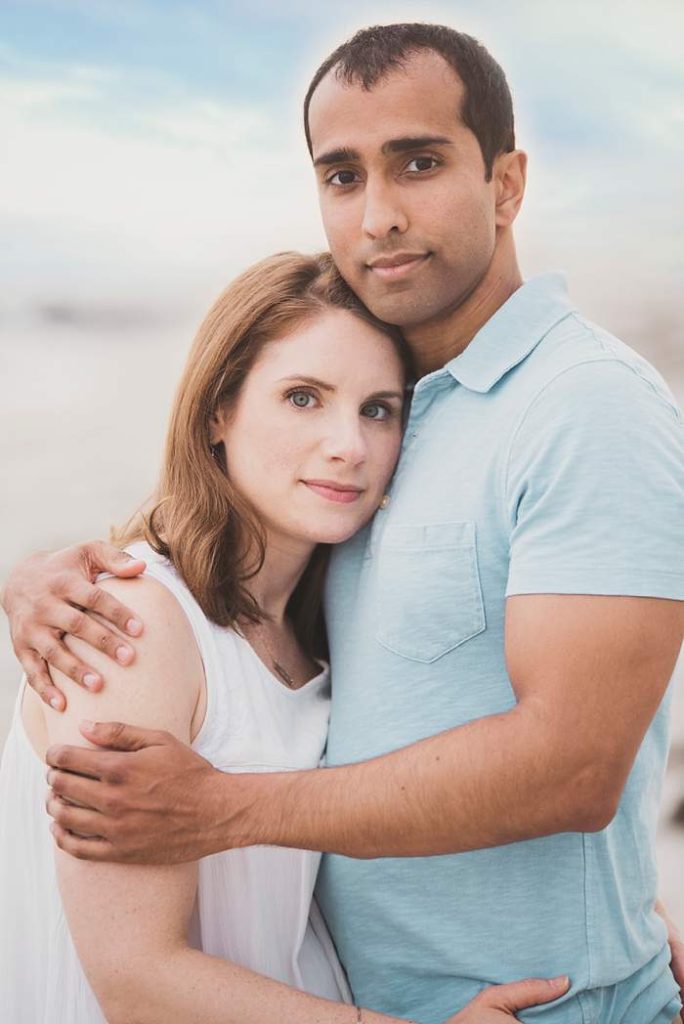 Lynbrook Family Photos couple on the beach