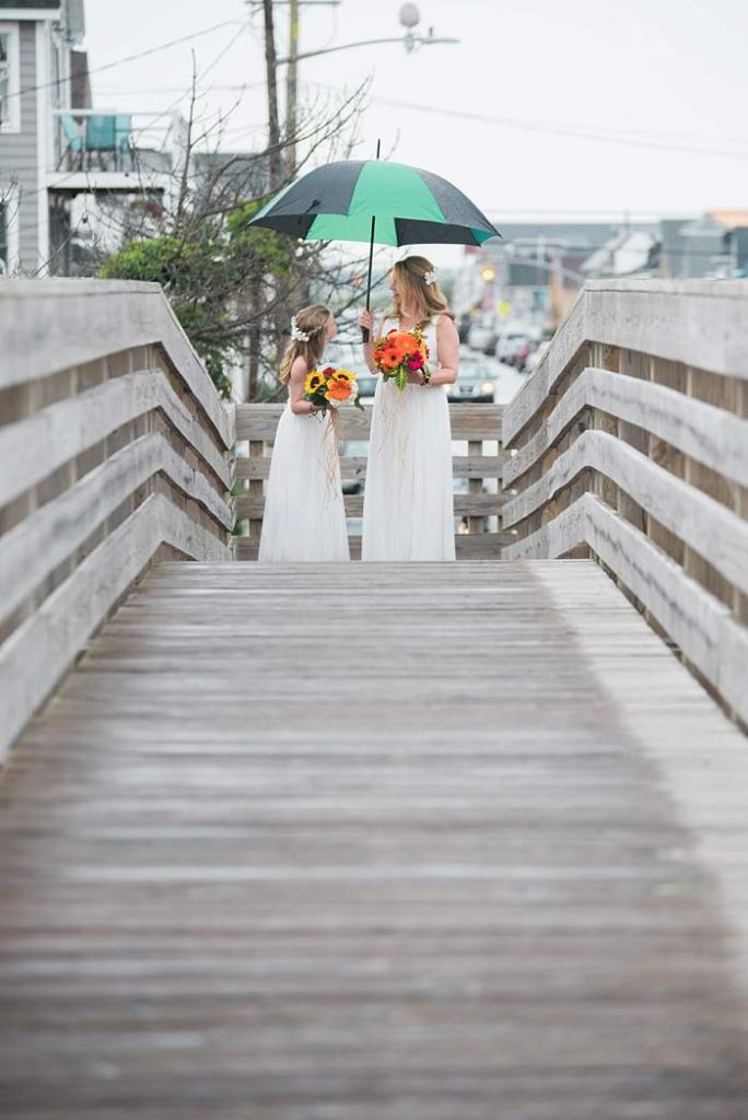 Long Beach NY Beach Wedding umbrellas
