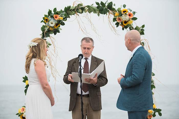 Long Beach NY Beach Wedding ceremony on the beach 