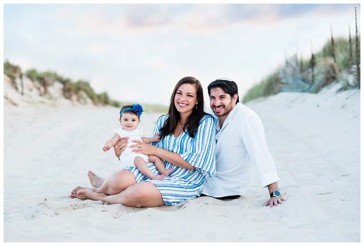 Long Island Beach Family Photographer family of three on the beach