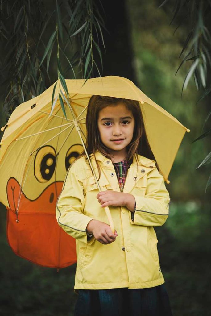 Long Island Child Photographer rainy day portrait