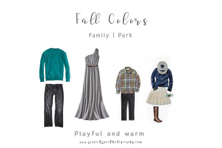 Fall What to Wear Boards family of four