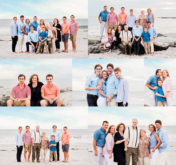 Grandparents and Cousins Family Photo Long Island extended family beach session