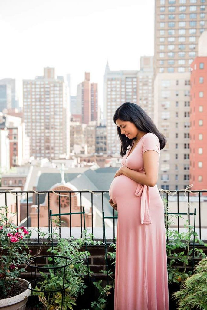 Long Island and New York Portrait Photography roof top maternity