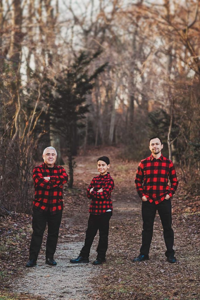 Long Island Lifestyle Family Photographer three generations guys
