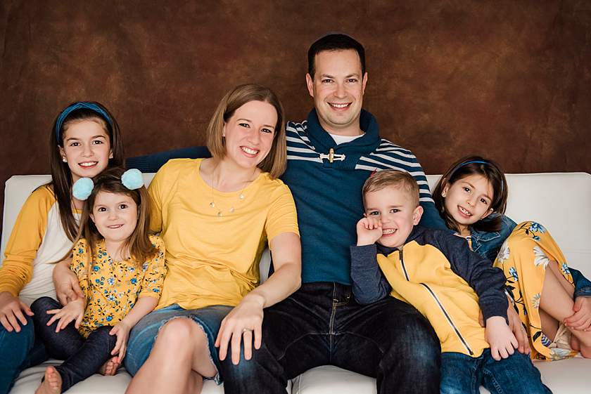 Long Island Studio Photographer family of six