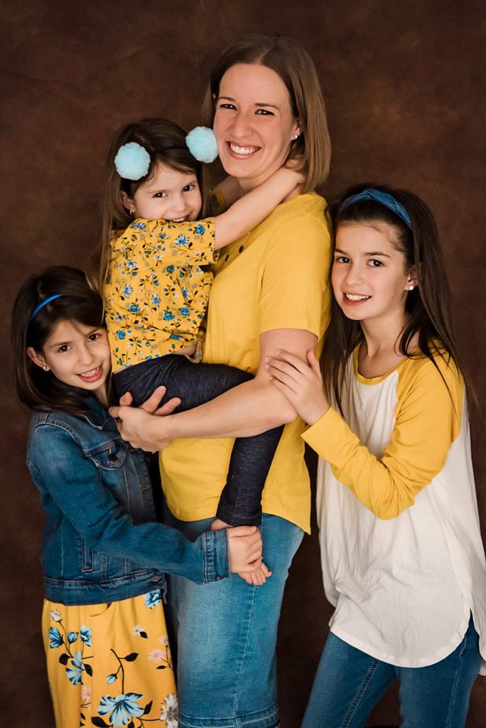 Long Island Studio Photographer mom with the kids