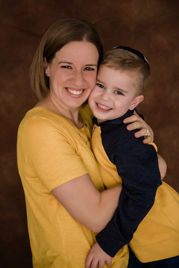 Long Island Studio Photographer mother and son