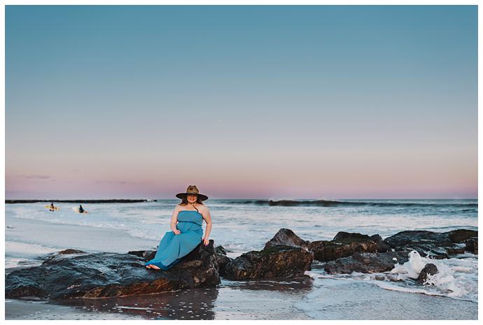 High school Senior Beach Session Long Island getty at sunset