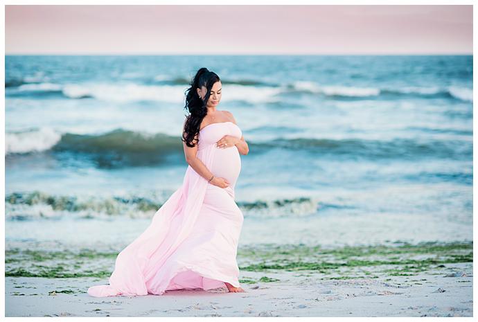 Long Island Beach Maternity Photos gorgeous mamma