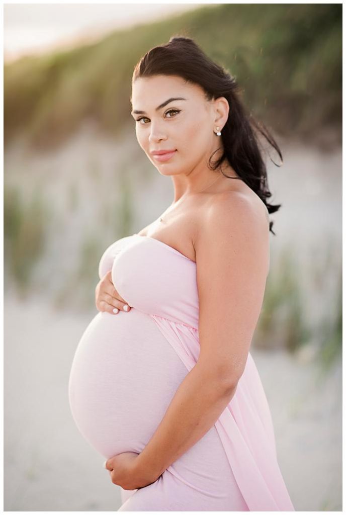 Long Island Beach Maternity Photos on the beach 