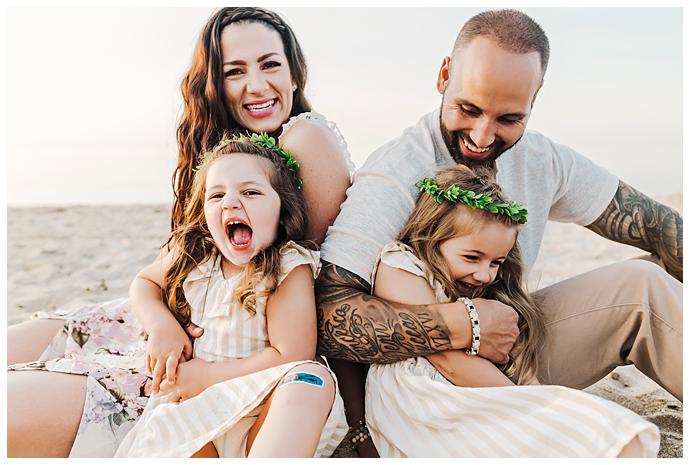 Long Island Beach Maternity Photos tickles 