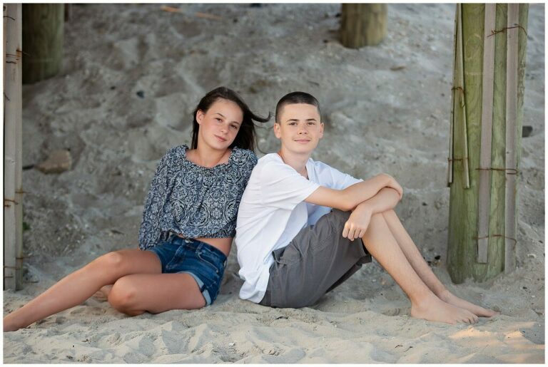 Long Beach Family Portraits brother and sister
