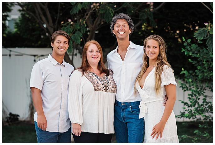 Long Beach Family Photos Backyard family of four