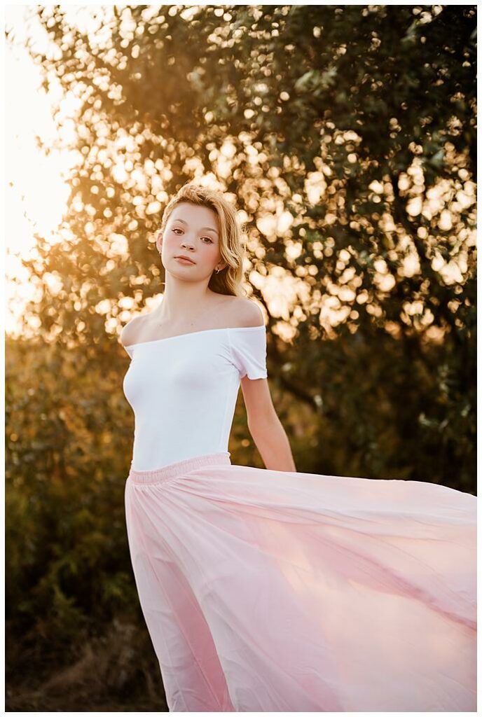 Long Island Bat Mitzvah Portraits Beach breezy pink skirt