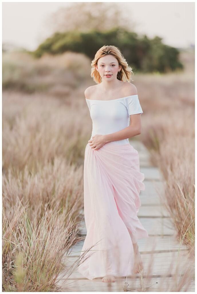 Long Island Bat Mitzvah Portraits Beach dune grass