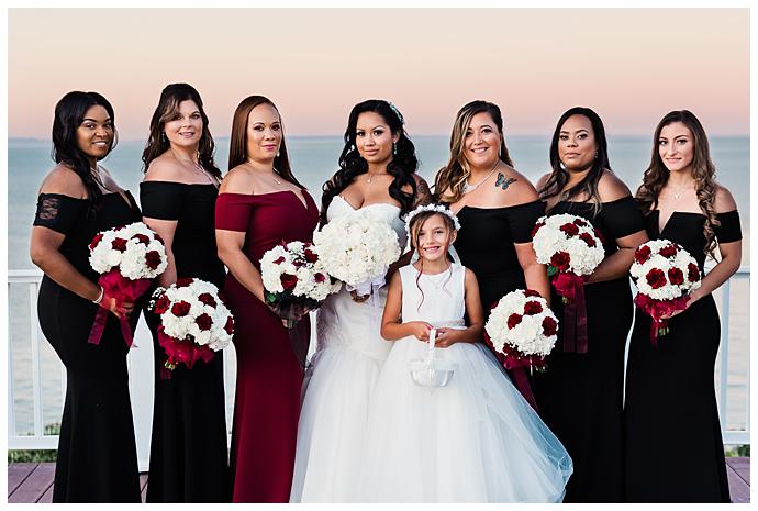 Waterview Wedding Long Island the bridesmaids