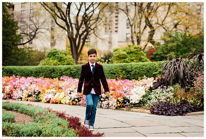 Central Park Family Photos boy in jacket