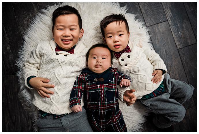 Christmas Card Holiday Mini three brothers 