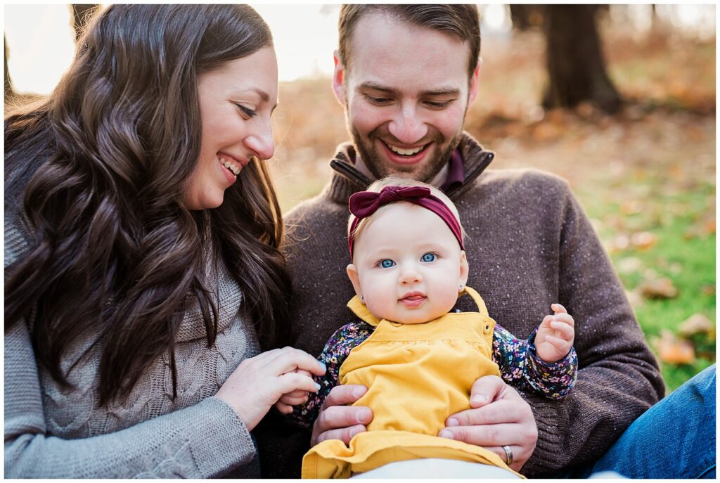 Long Island Family Photos Syosset-Woodbury Park baby face