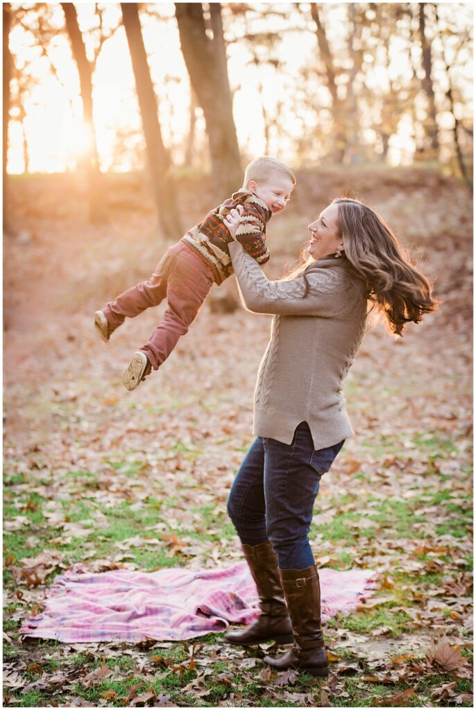 Long Island Family Photos Syosset-Woodbury Park mom and her boy