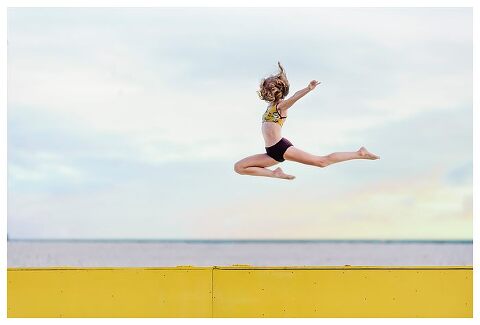 Long Island Teen Dance Photos Beach Jump