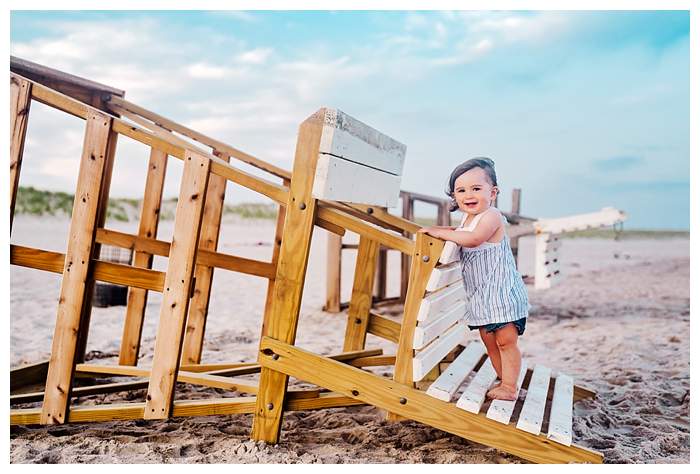 Robert Moses Family Photos baby girl lifeguard stand