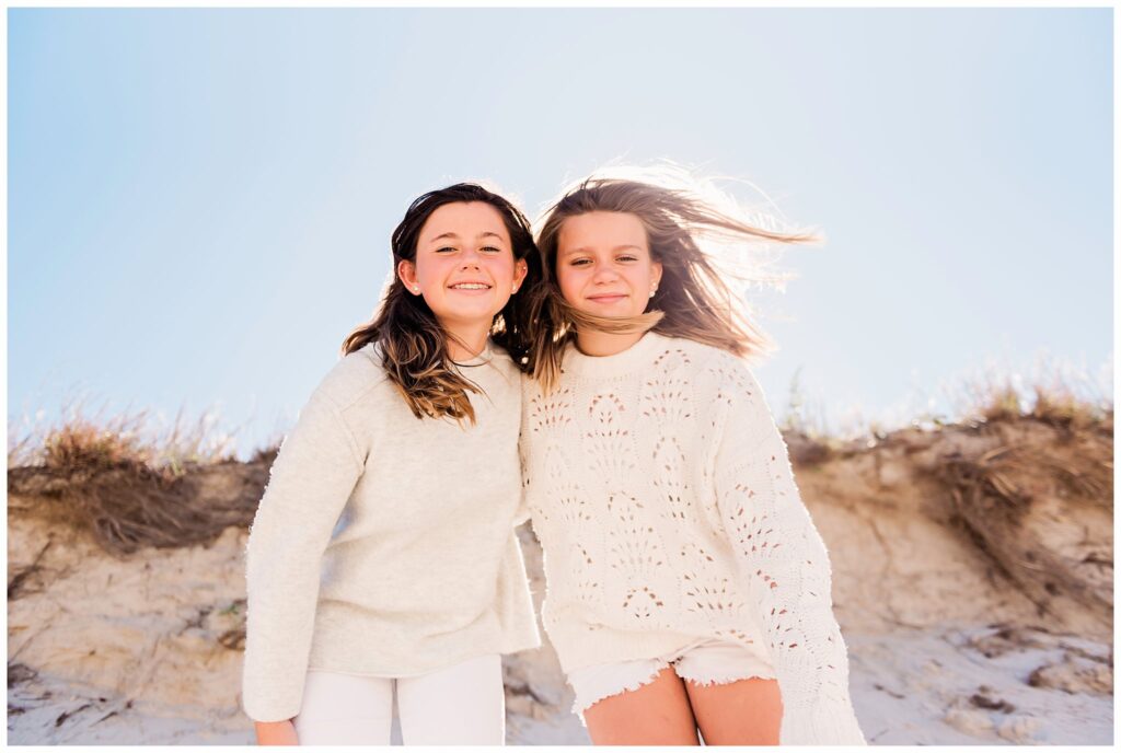 Long Island Beach Family Photos sisters