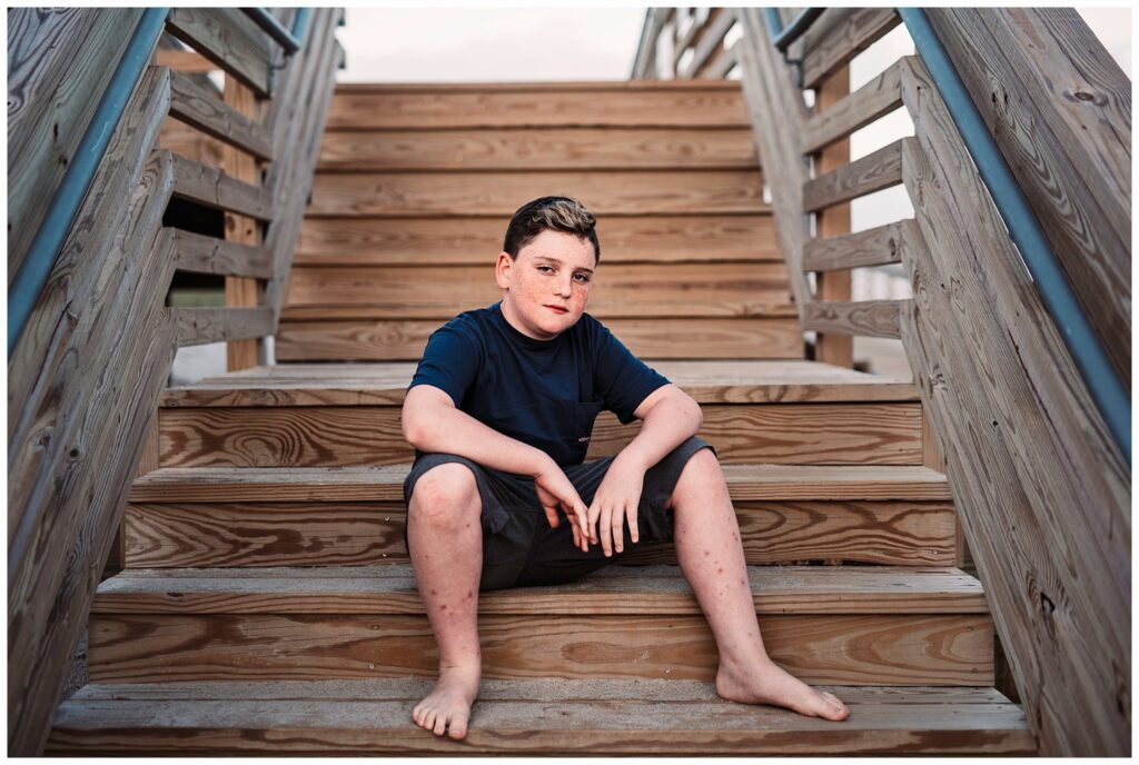 Denver Boulder Bar Mitzvah Portraits stairs