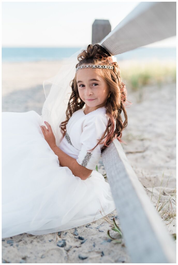 Communion Photos on the fence