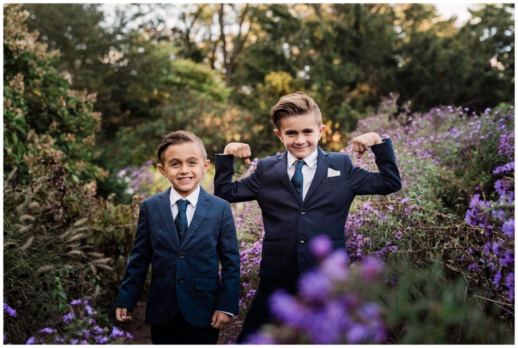 Formal Family Portraits Denver Boulder purple garden