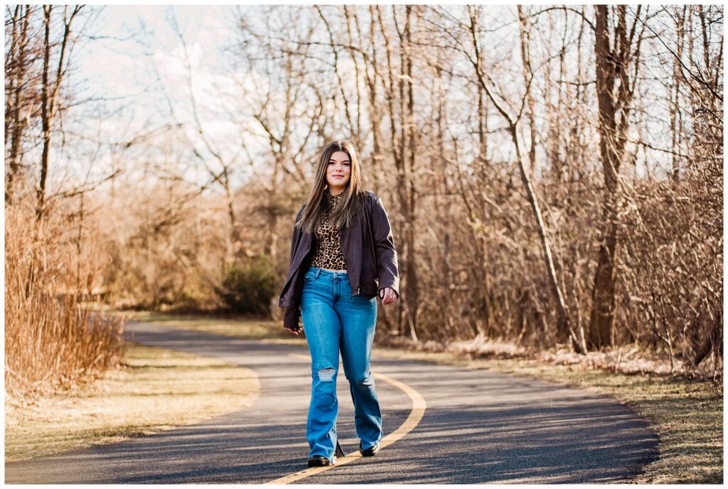 Boulder Denver Senior Portraits yellow line