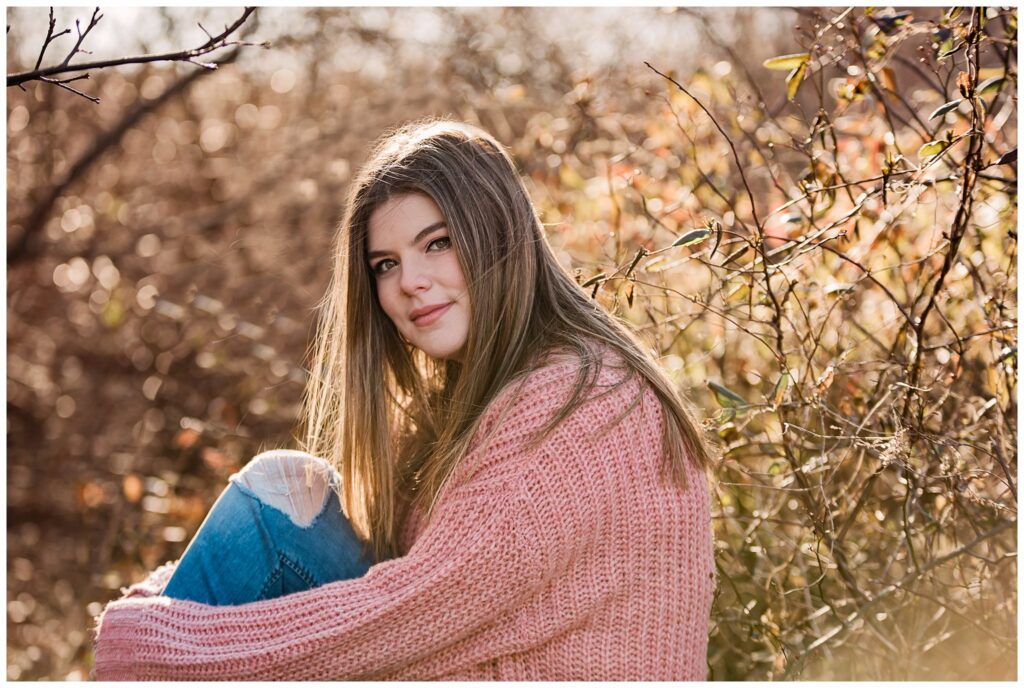 Boulder Denver Senior Portraits golden foliage 