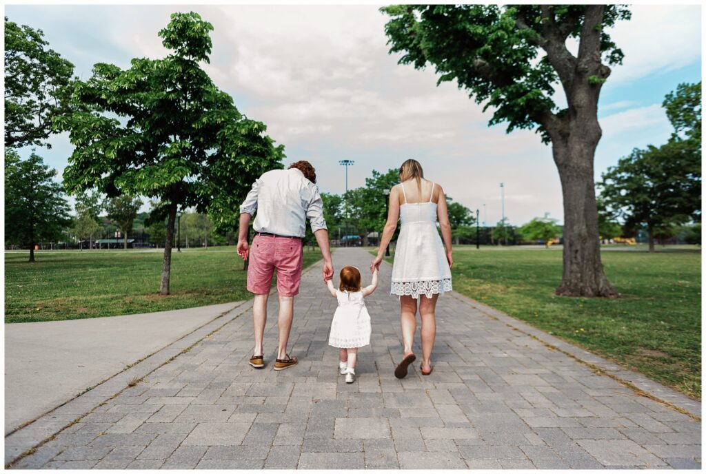 Boulder Denver Family Portraits walk in the parki