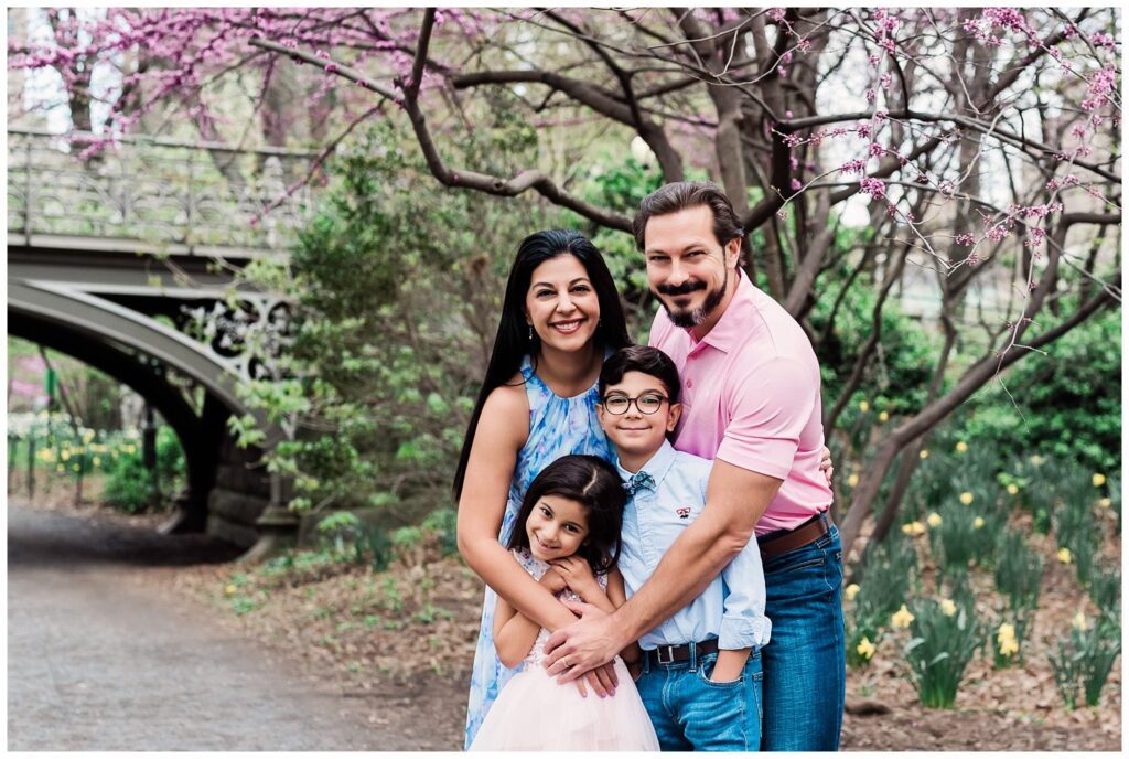 Central Park Family Photos family of four