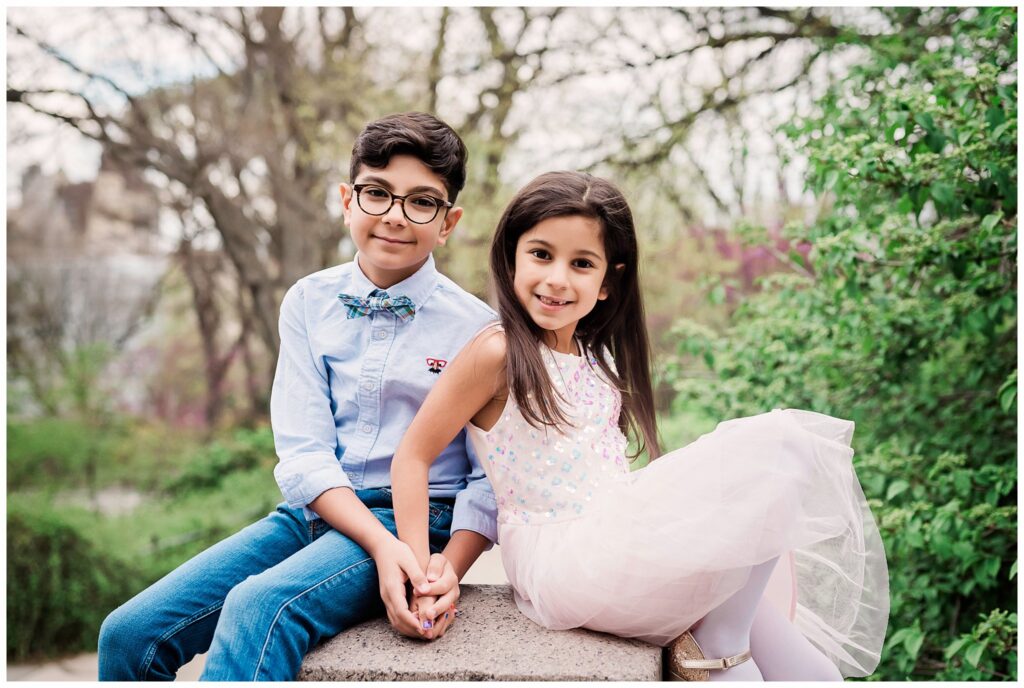 Central Park Family Photos brother and sister