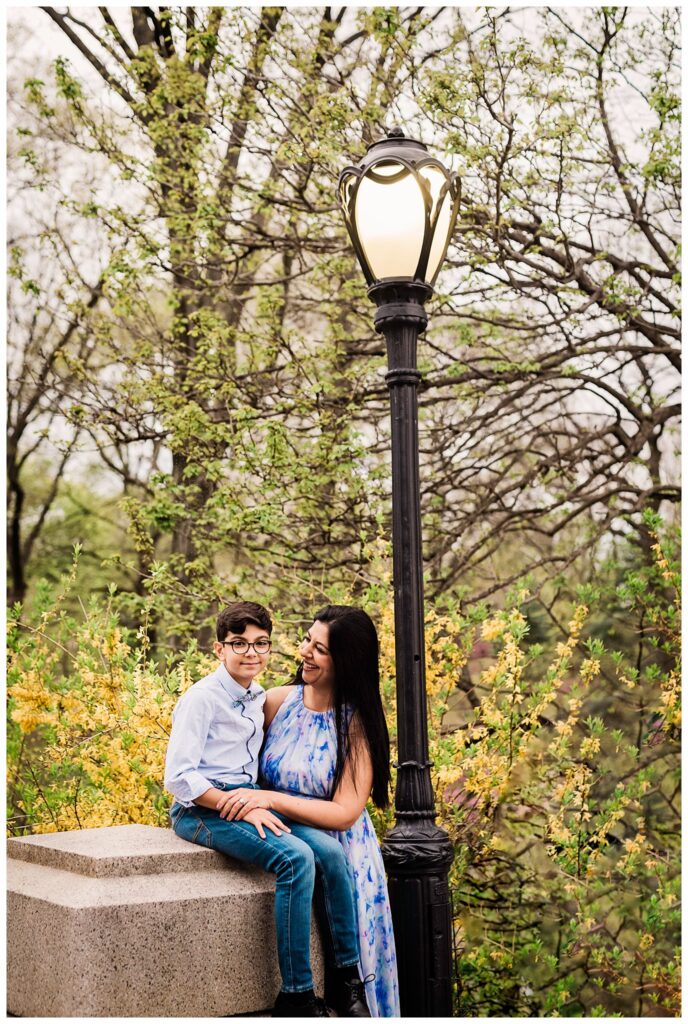 Central Park Family Photos mom and son