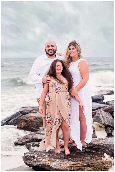 Lido Beach West Family Photos family of three