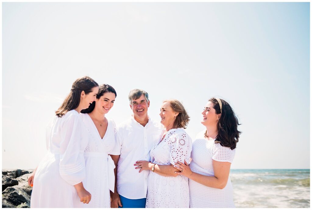 Adult Family Beach Photos family laughing