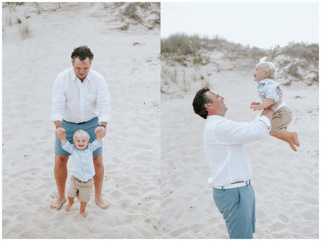 Beach Club Photos dad and son